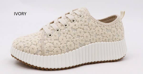 PLATFORM SNEAKER : IVORY / 12AF