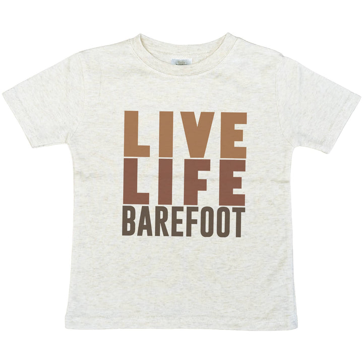 "Live Life Barefoot" Kids T-Shirt