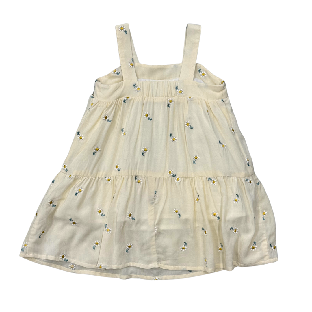 Babysprouts Wide Strap Dress: Embroidery Floral