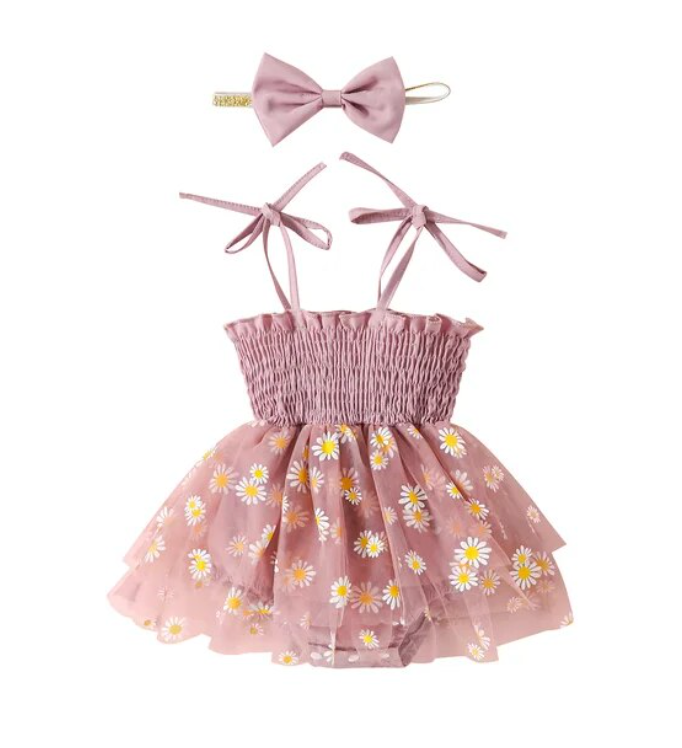 Delphina Daisy Romper: Mint