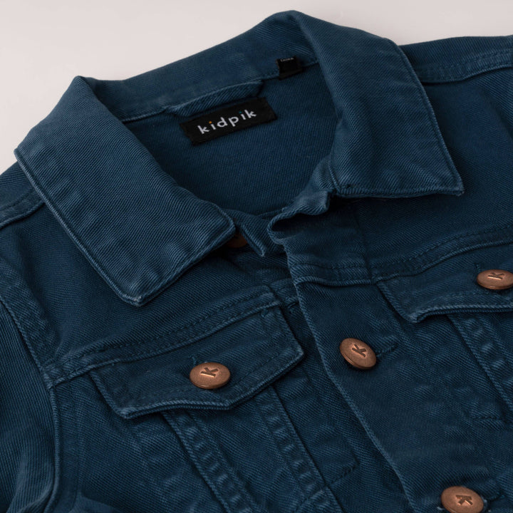 Colored Jean Jacket: Oyster