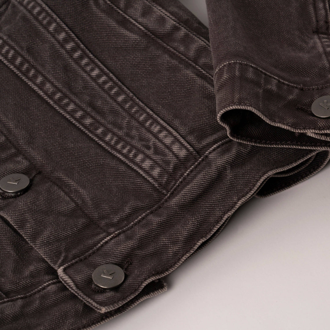 Colored Jean Jacket: Oyster