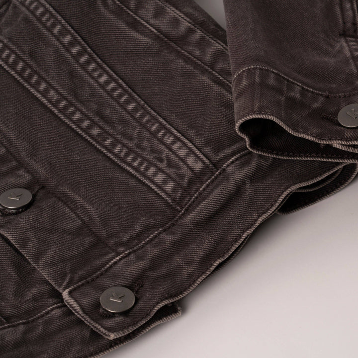 Colored Jean Jacket: Oyster
