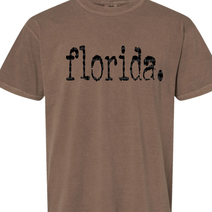 Typography State Design Comfort Color Tee: Espresso / 3-XL