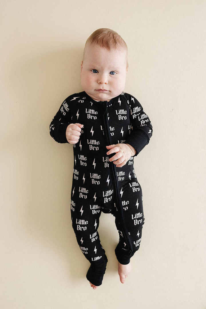 Bamboo Baby Boys' Zip Romper | Little Bro