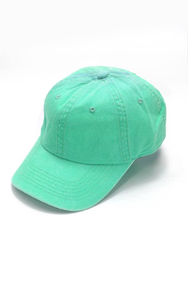 VINTAGE WASHED BASEBALL CAP 40HW702: Washed Military