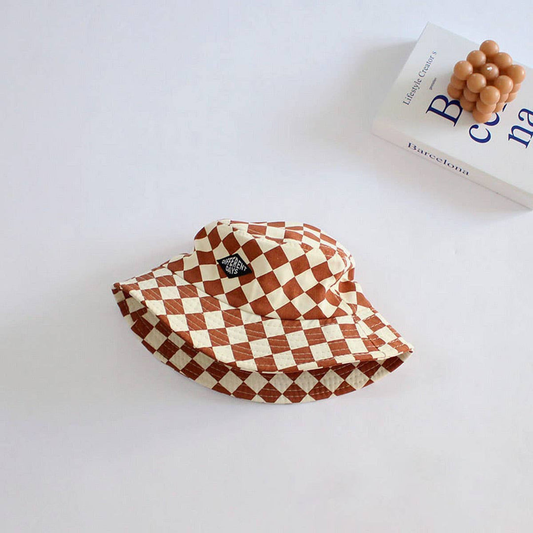 KID'S CHECKERBOARD BUCKET HAT