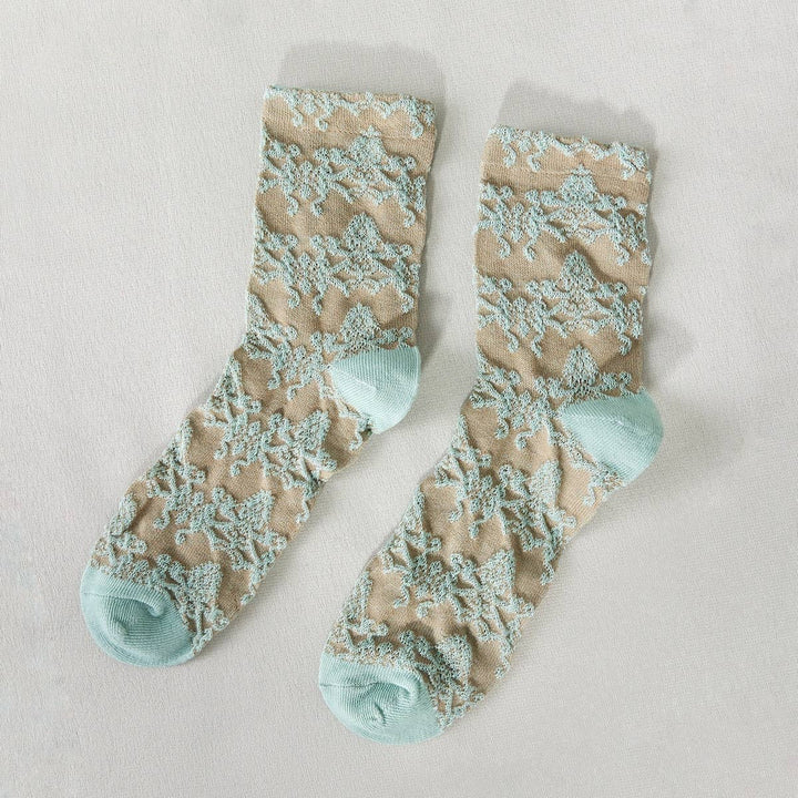 Rufia - Retro Embossed Women's Socks: 3 / One Size
