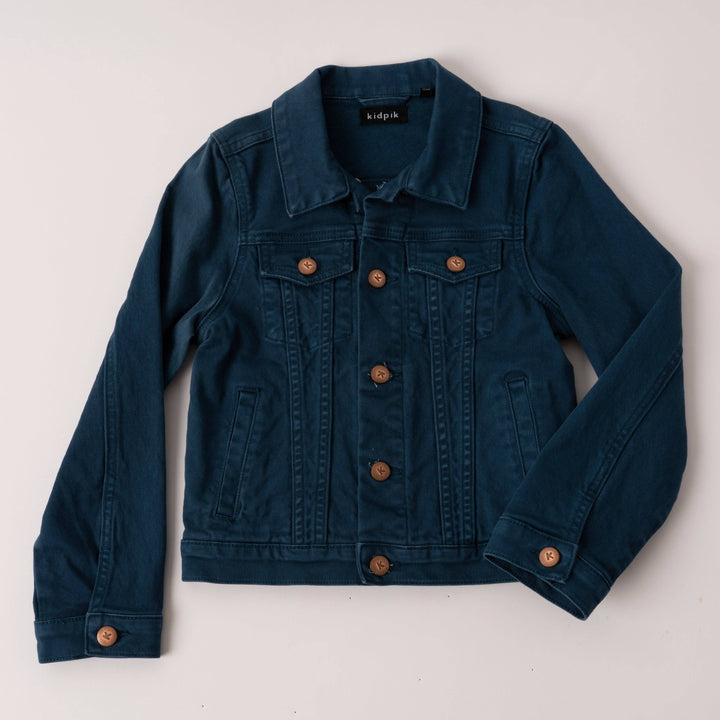 Colored Jean Jacket: Oyster