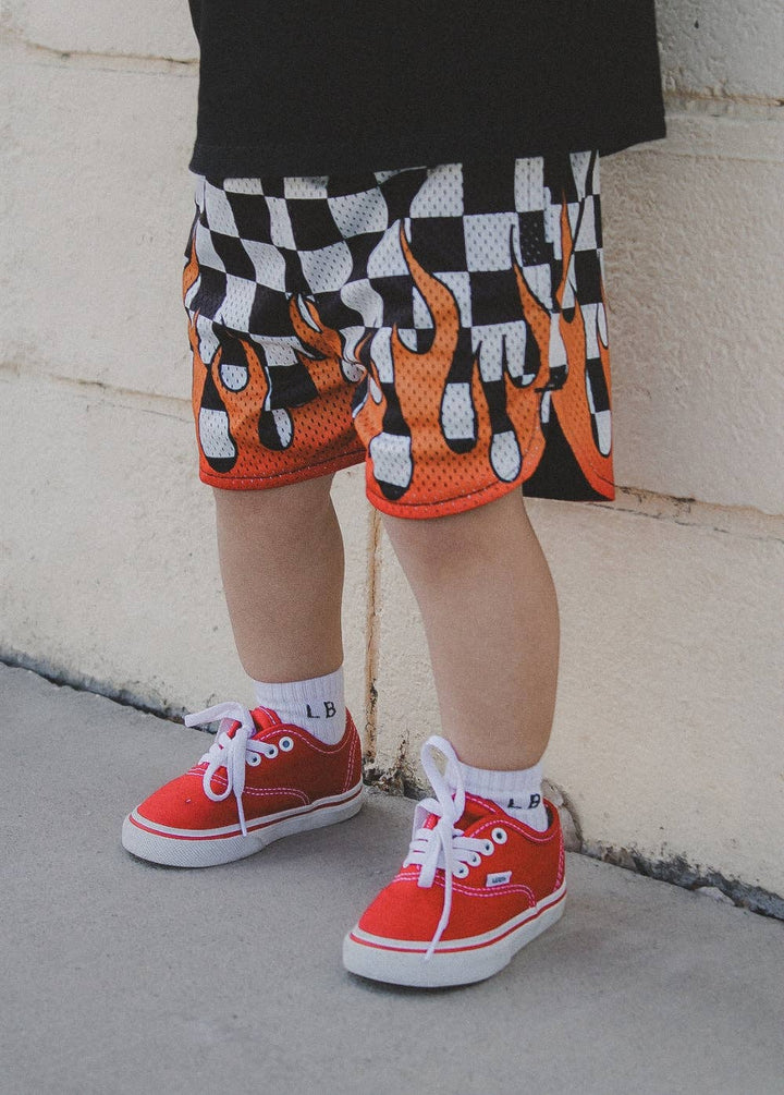 Heater Mesh Shorts Checkers Boys