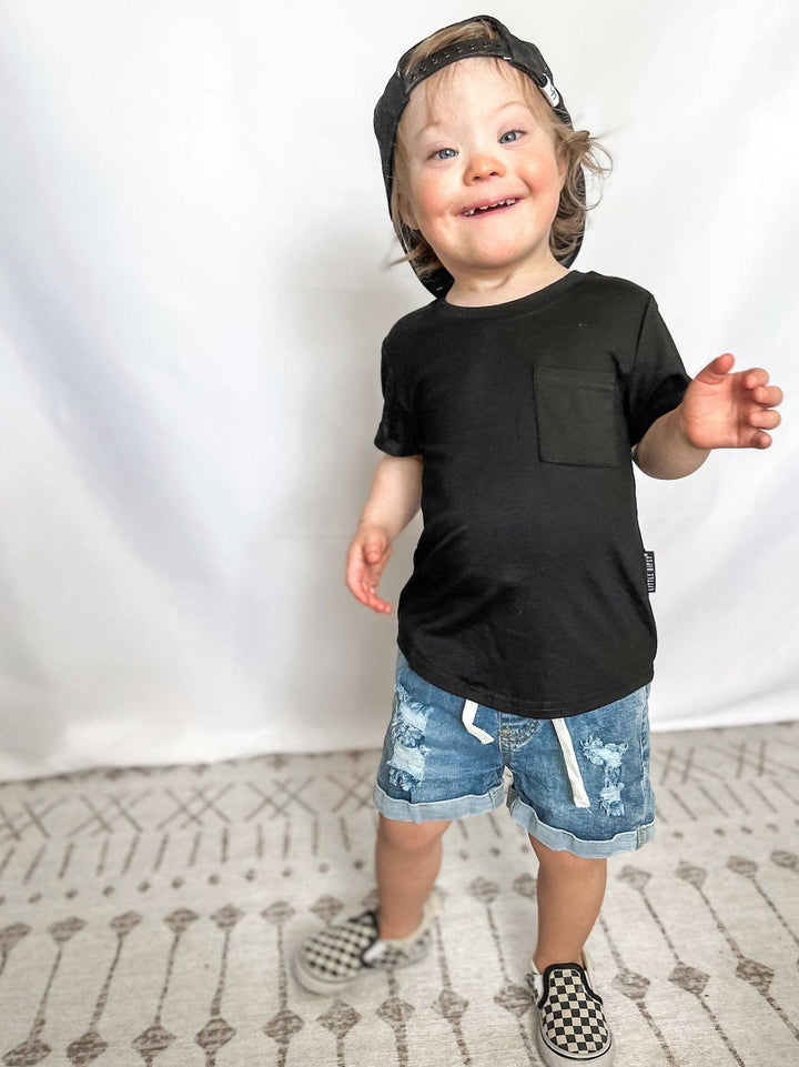 Distressed Denim Short