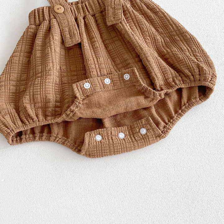 Vintage Floral Baby Romper with Peter Pan Collar