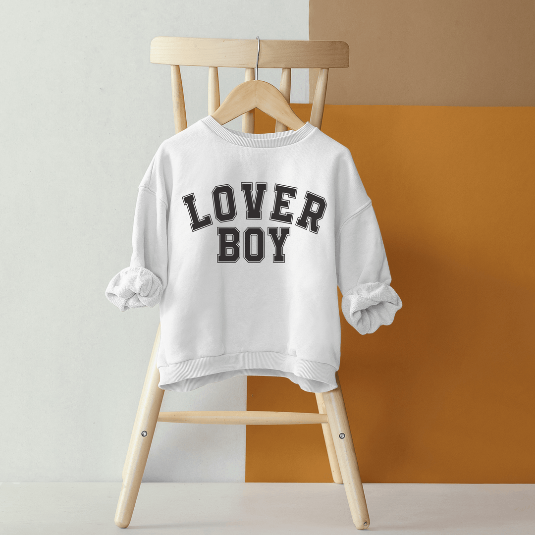 Lover Boy ♥️ Toddler & Child Sweatshirt: White / 4T