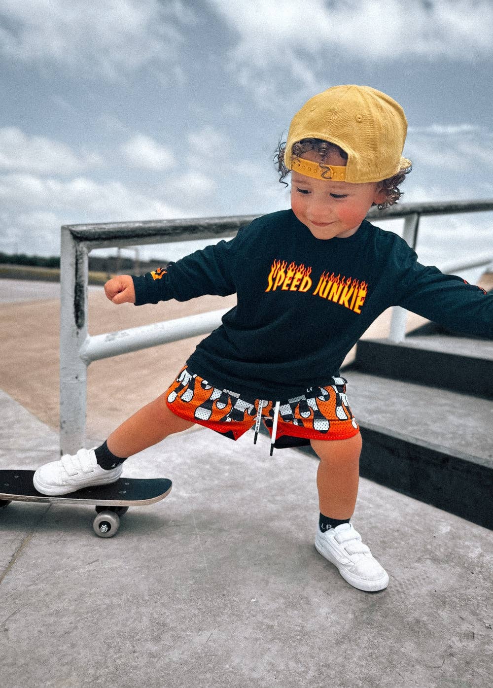 Heater Mesh Shorts Checkers Boys