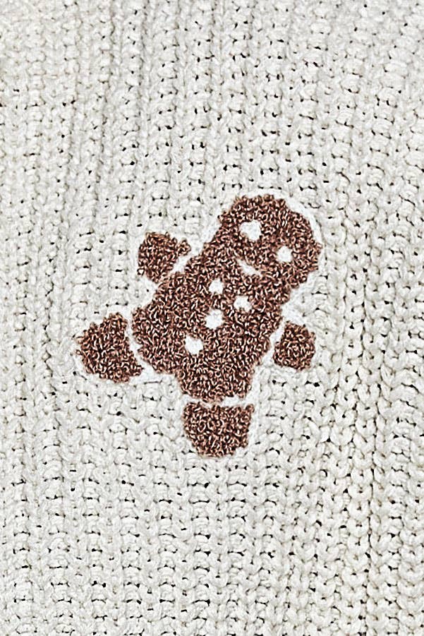 Christmas-Inspired Cozy Chenille Sweater Cropped Fit Top