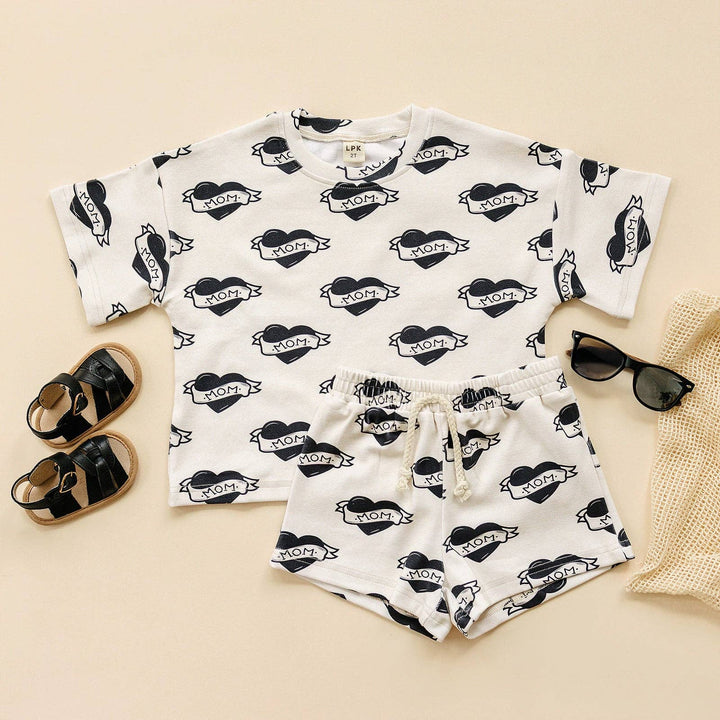 Boys Shorts Set | Mom tattoo