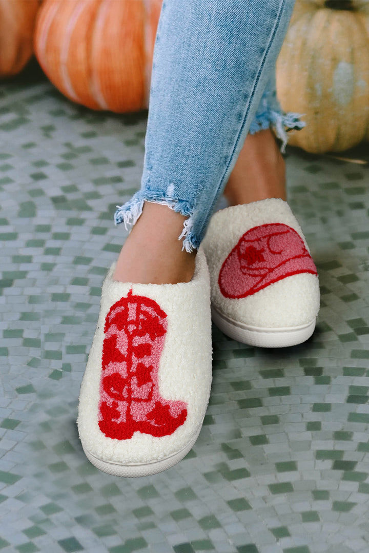 RUSH WESTERN GRAPHIC SHERPA SLIPPERS