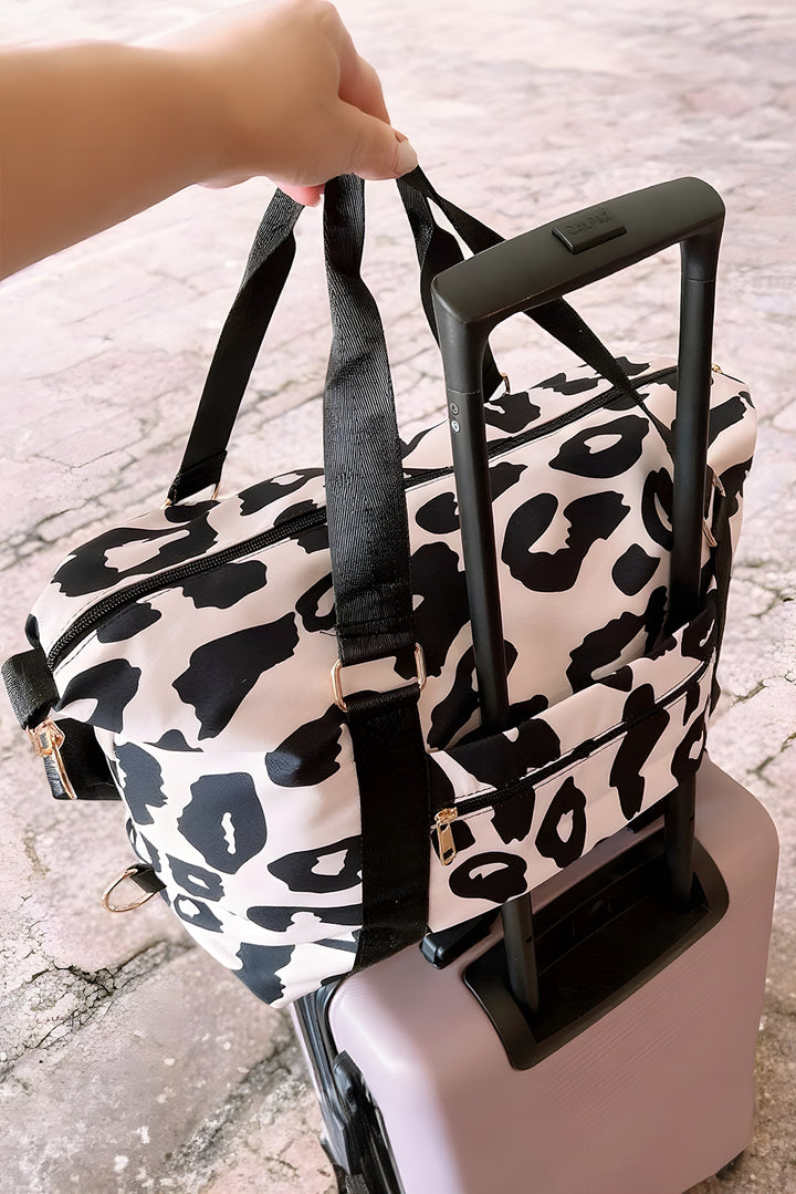 Leopard Travel Bag Black