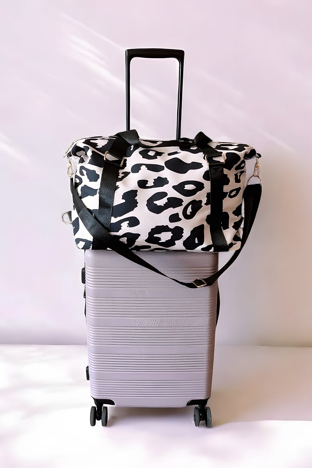 Leopard Travel Bag Black