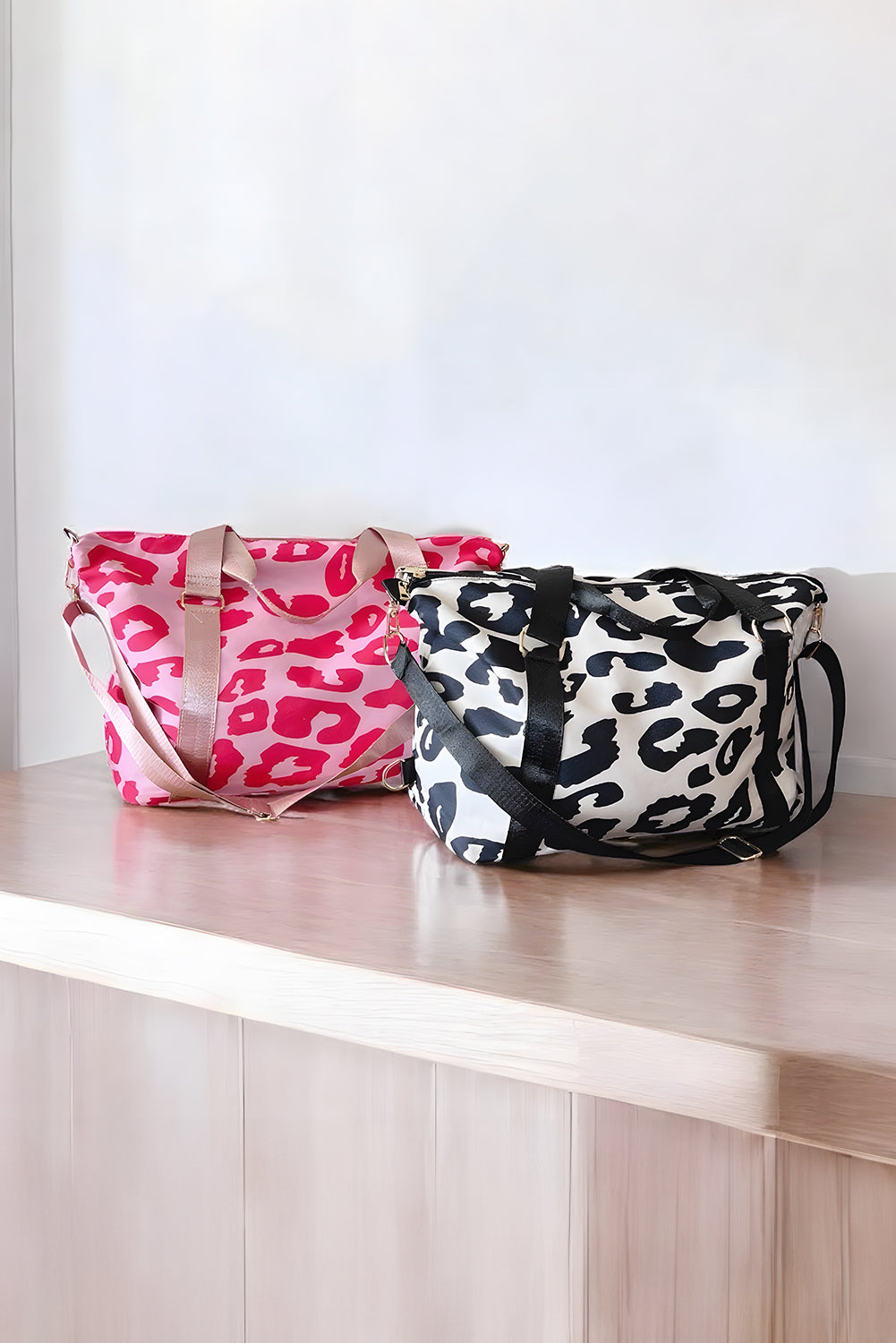 Leopard Travel Bag Black