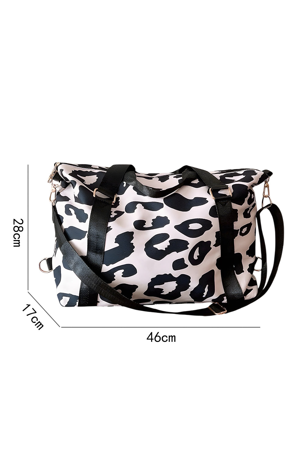 Leopard Travel Bag Black