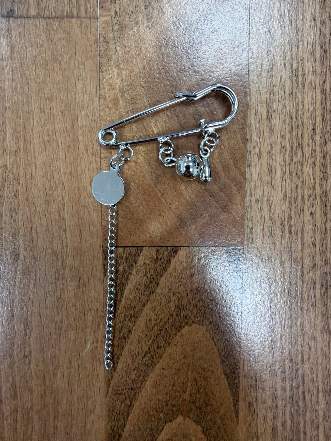 Safety Pin Brooch Ball
