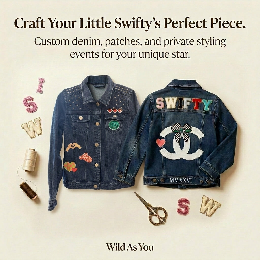 Custom Swifty Denim Jacket-Girls LG