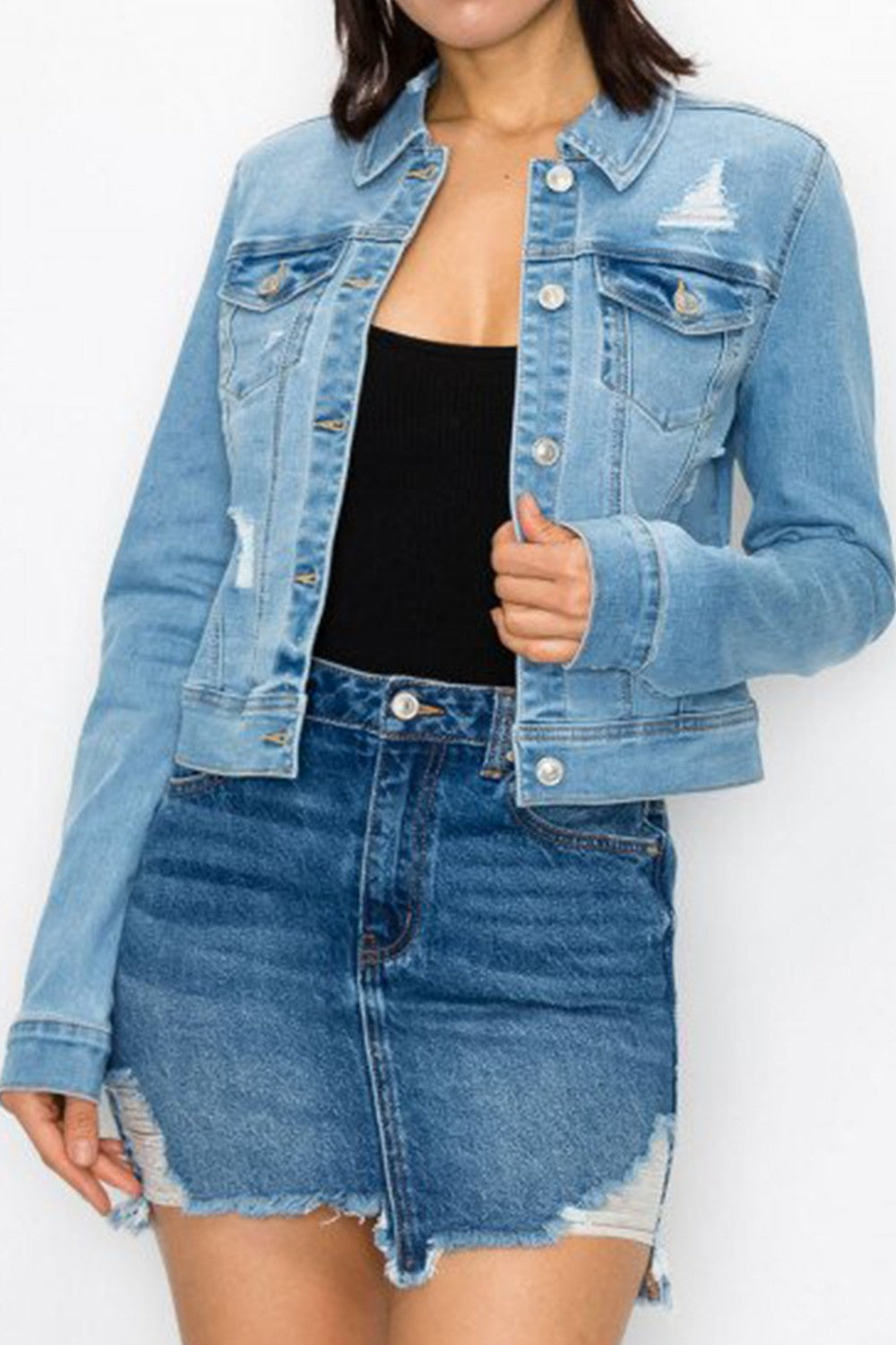 DESTRUCTED DENIM JACKET