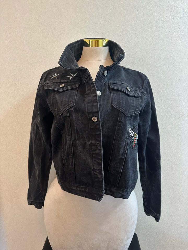 GUCCI INSPIRED BLACK CUSTOM DENIM