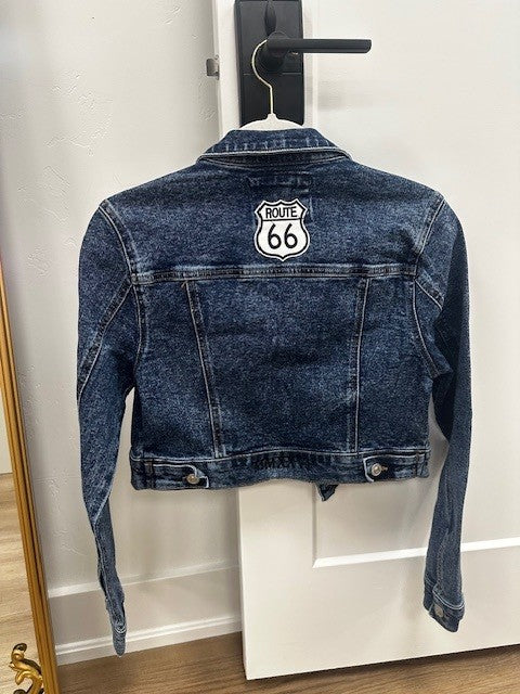 Custom Harley Davidson Inspired Crop Denim