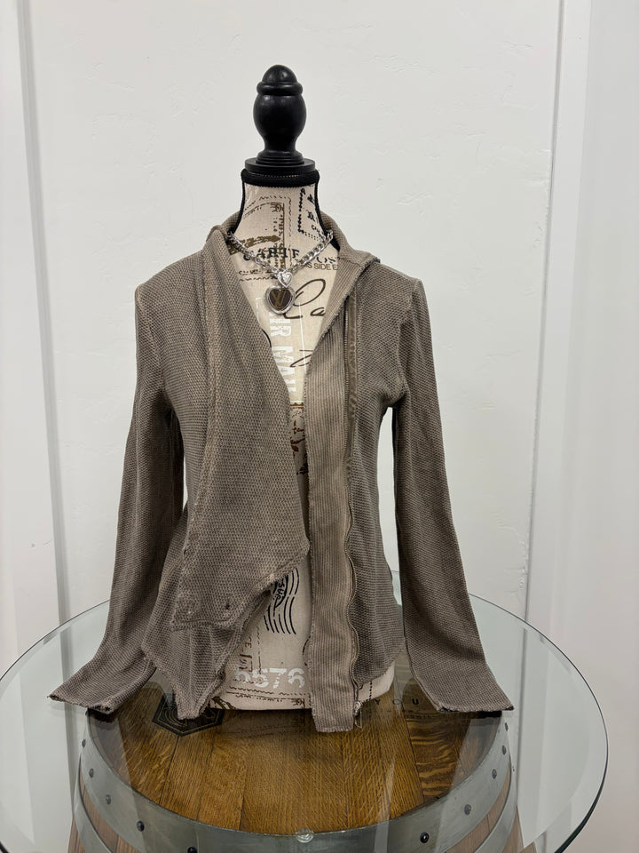 Asymmetrical Top Taupe