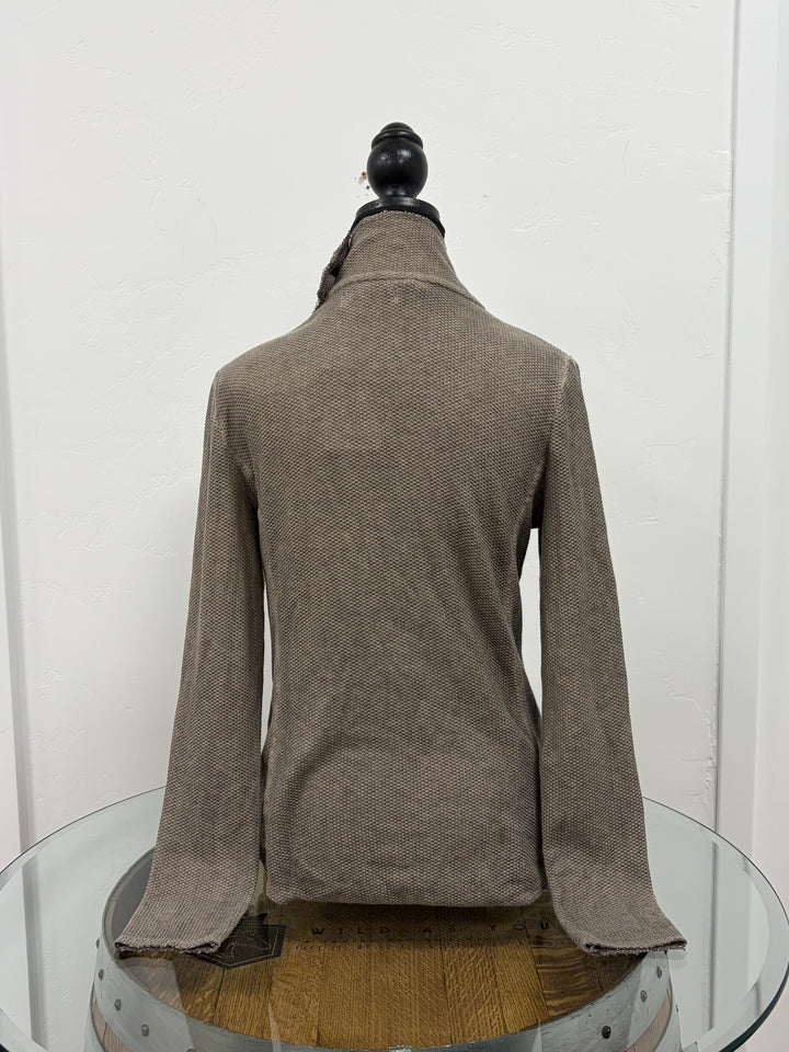 Asymmetrical Top Taupe