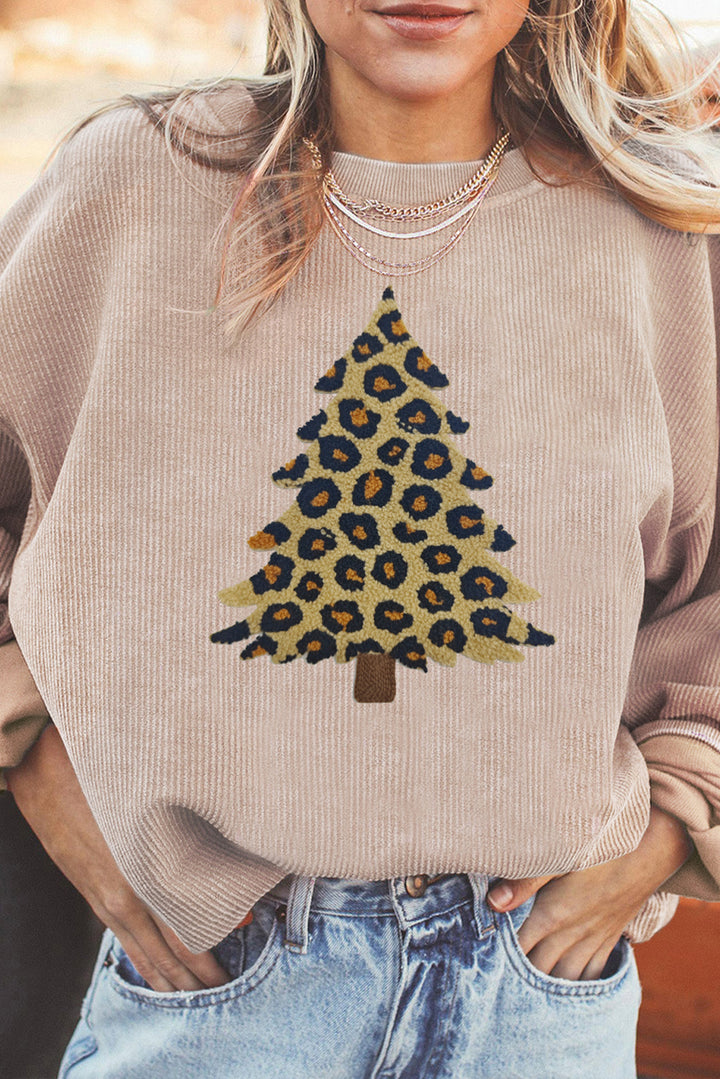 Leopard Christmas Tree Sweater