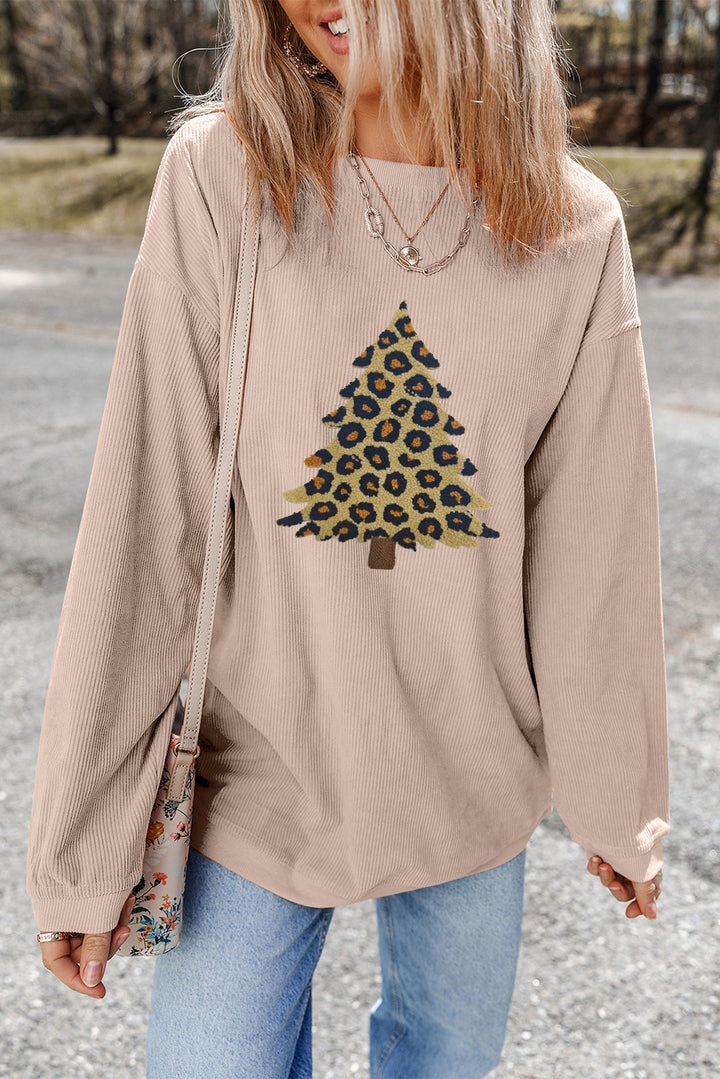 Leopard Christmas Tree Sweater