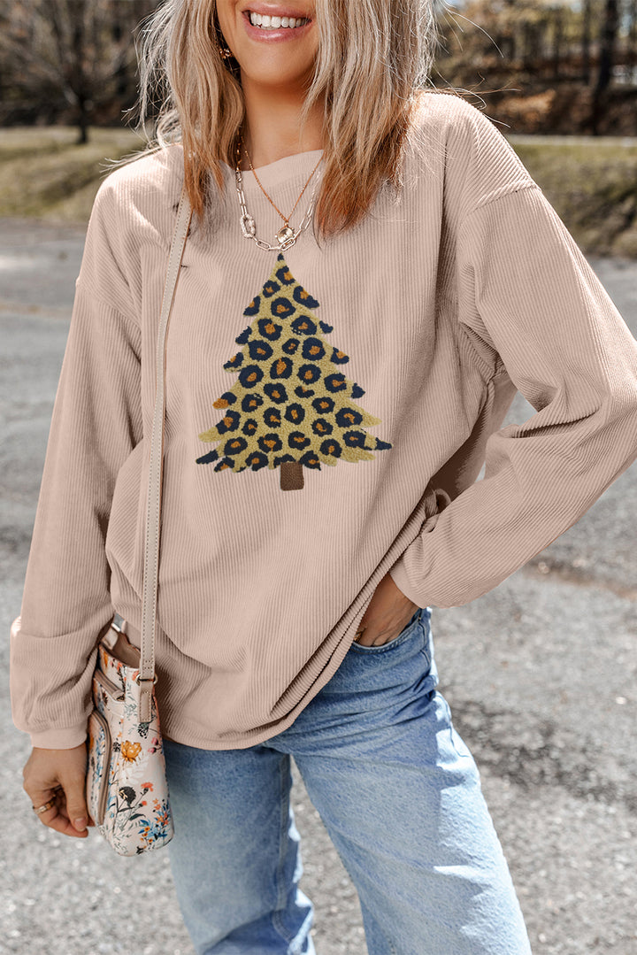Leopard Christmas Tree Sweater