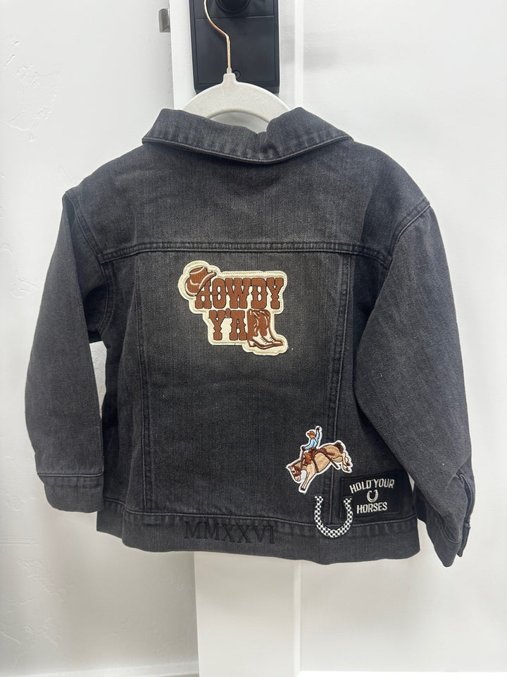 Custom Boys Denim Cowboy Jacket 3/5YR