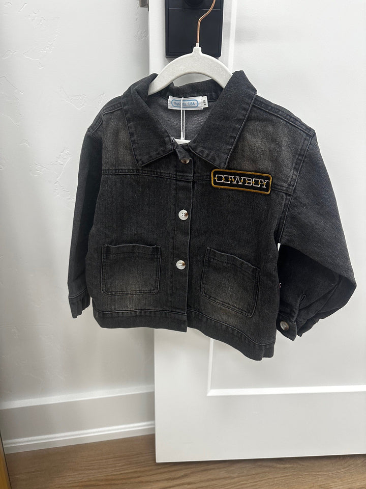Custom Boys Denim Cowboy Jacket 3/5YR
