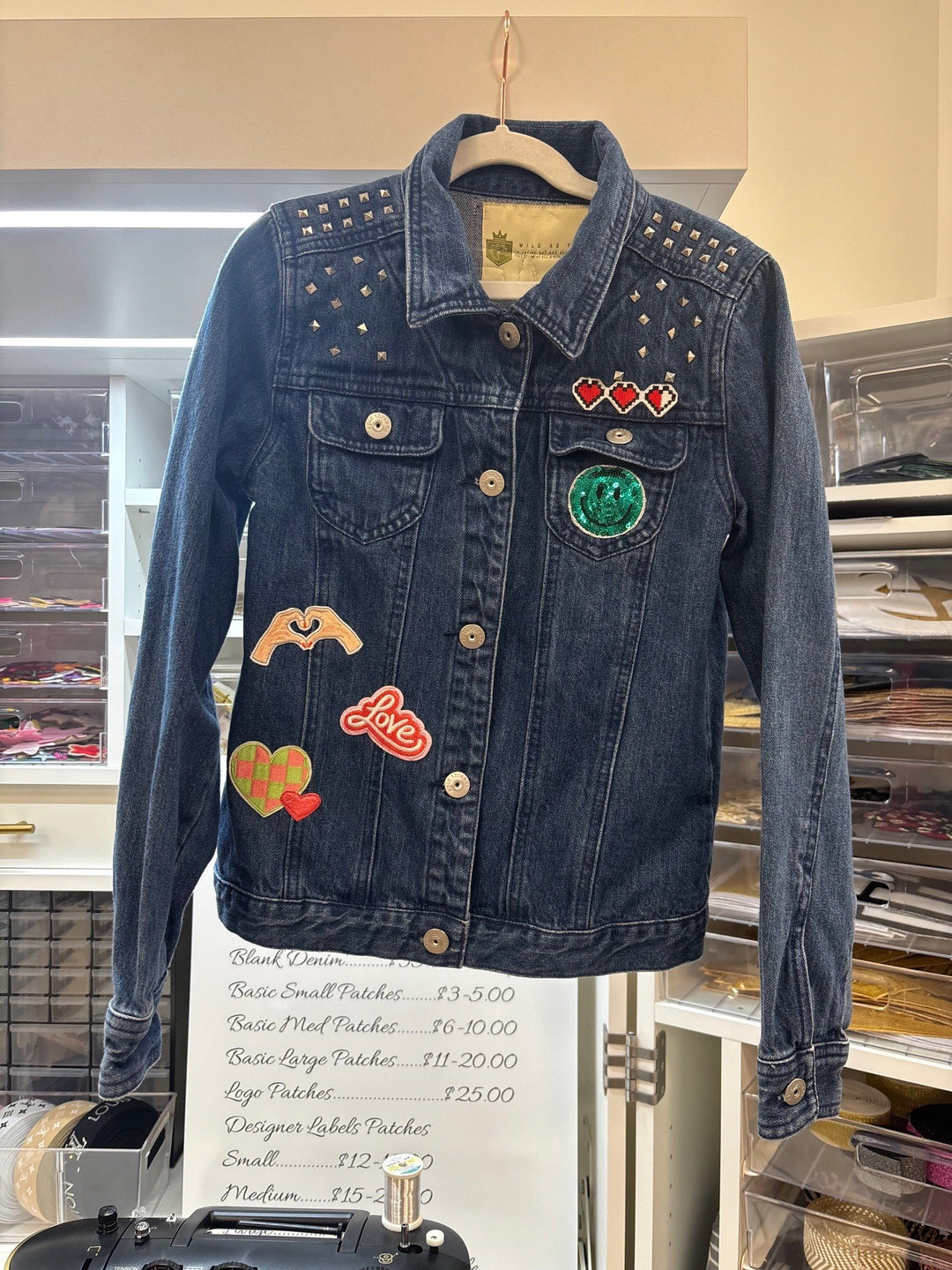 Custom Swifty Denim Jacket-Girls LG