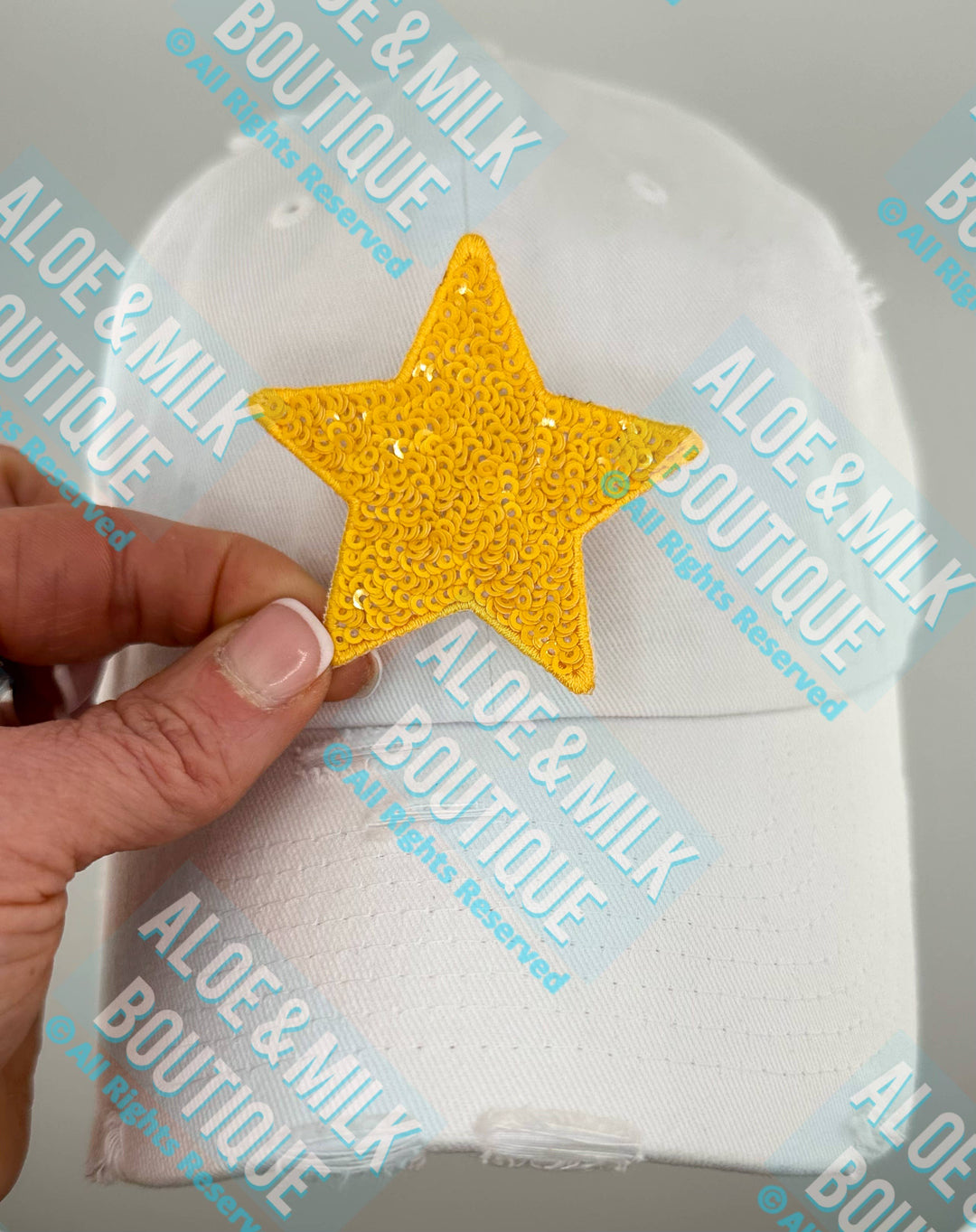 New Sequin Star Small, sequin star patch, cheer patch: Black