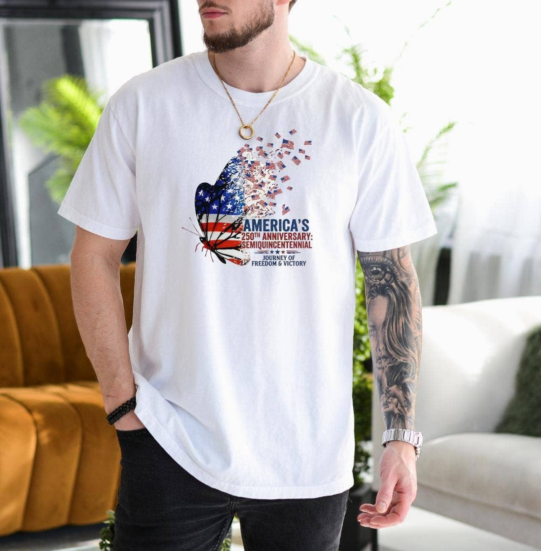 America 250th Anniversary Shirt,Butterfly Tee