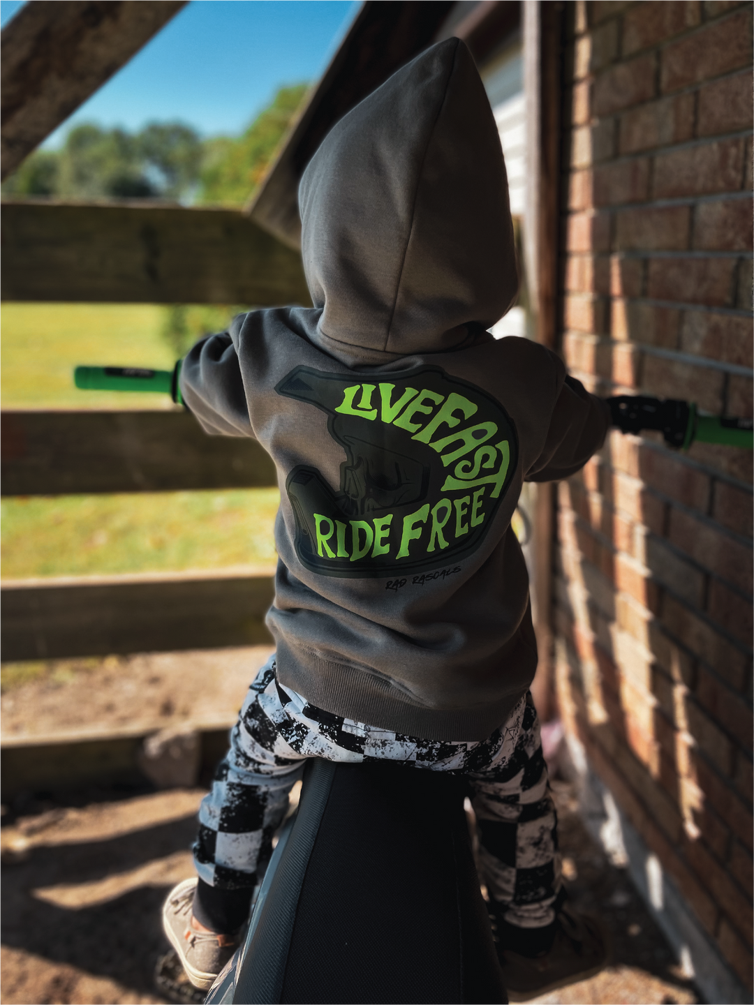 Live Fast Ride Free - Boy's Hoodie