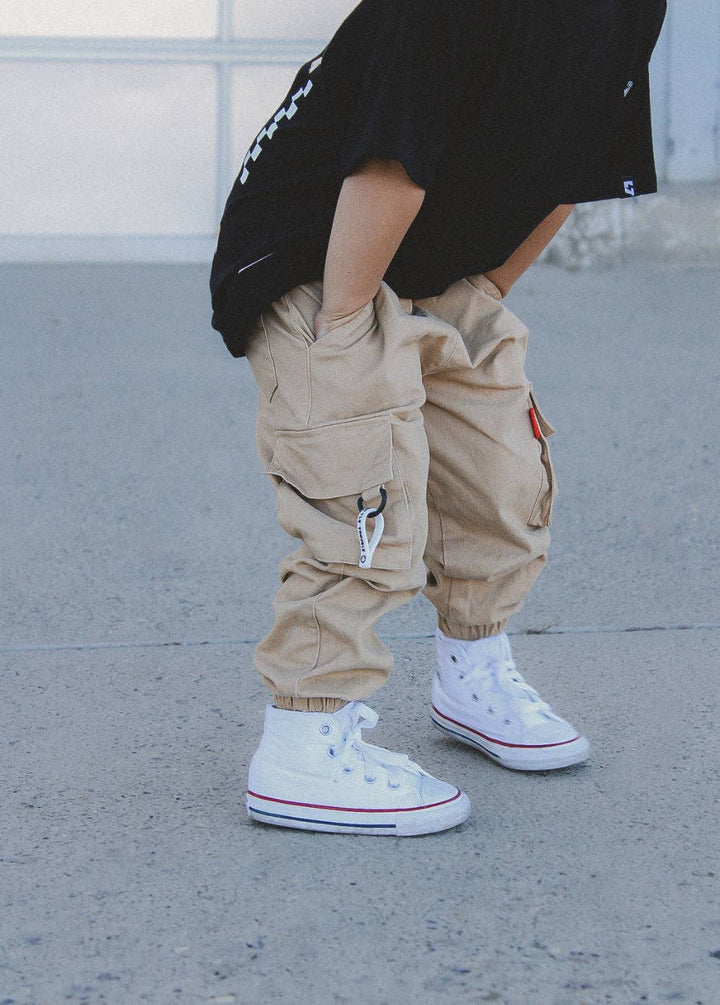 Light Khaki Cargo Pants Kids