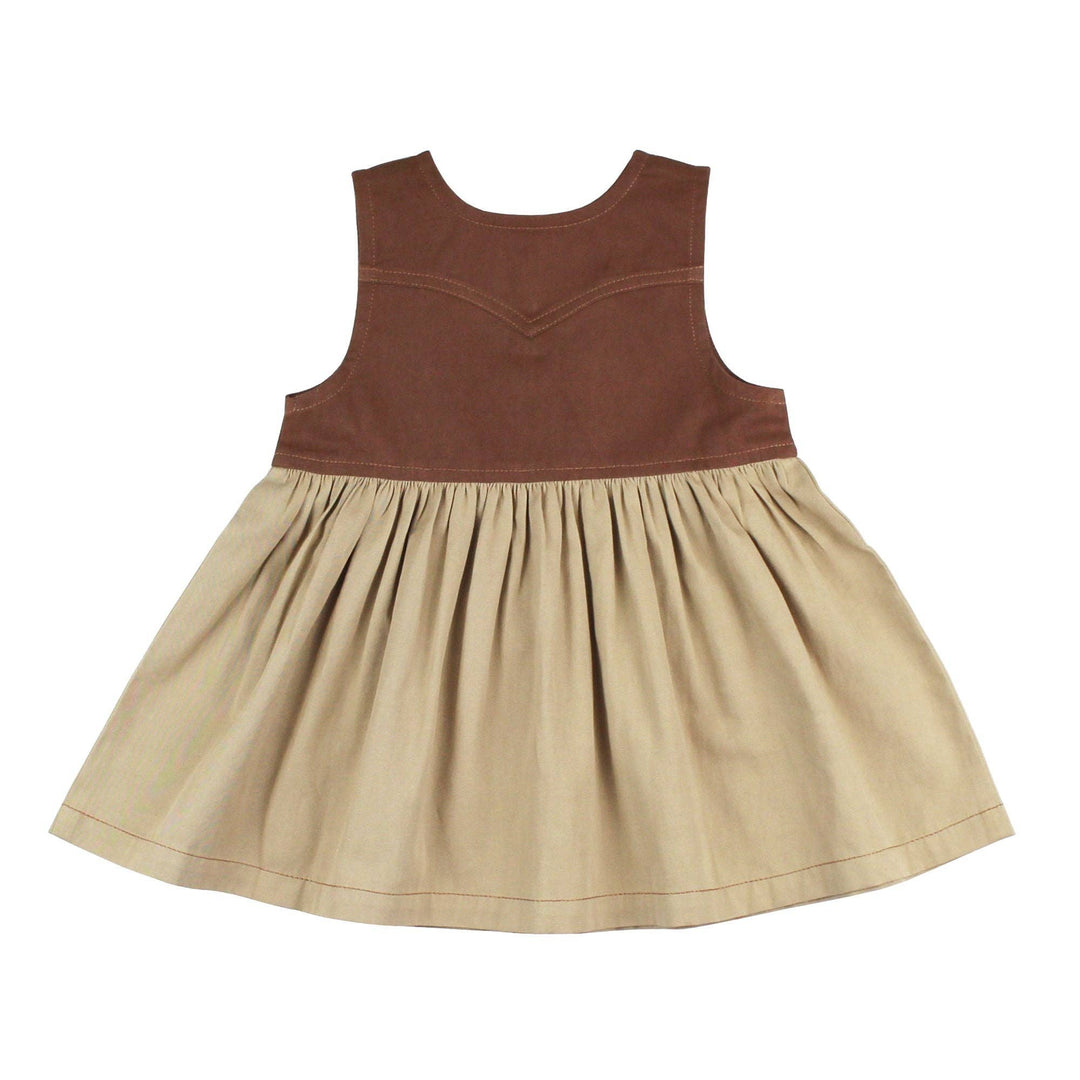 Oatmeal | Organic Sleeveless Western Dress