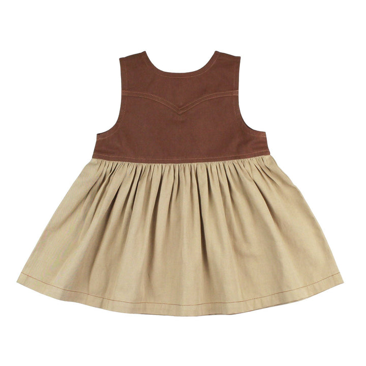 Oatmeal | Organic Sleeveless Western Dress