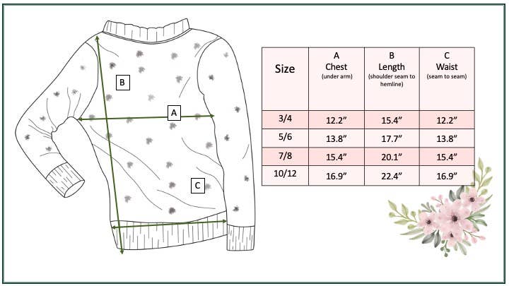 Kids Teal Pom Pom Fall Winter Scalloped Crew Neck Sweater