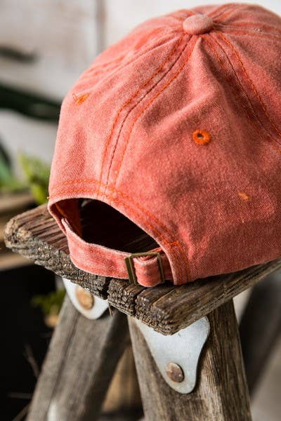 VINTAGE WASHED BASEBALL CAP 40HW702: Washed Military