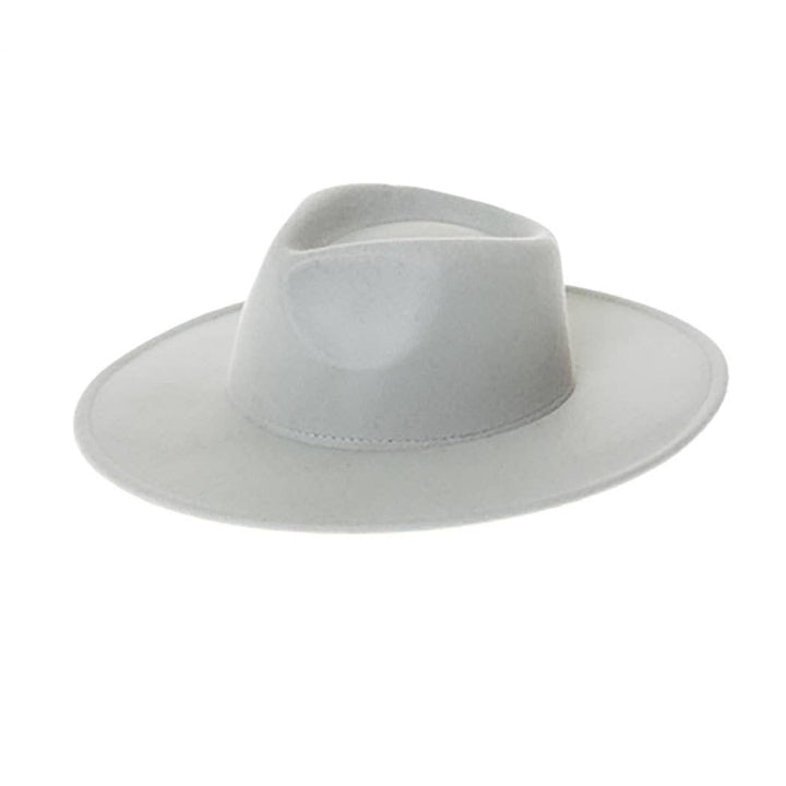 Children's Vegan Felt Rancher Hat with Adjustable Drawstring: Ivory