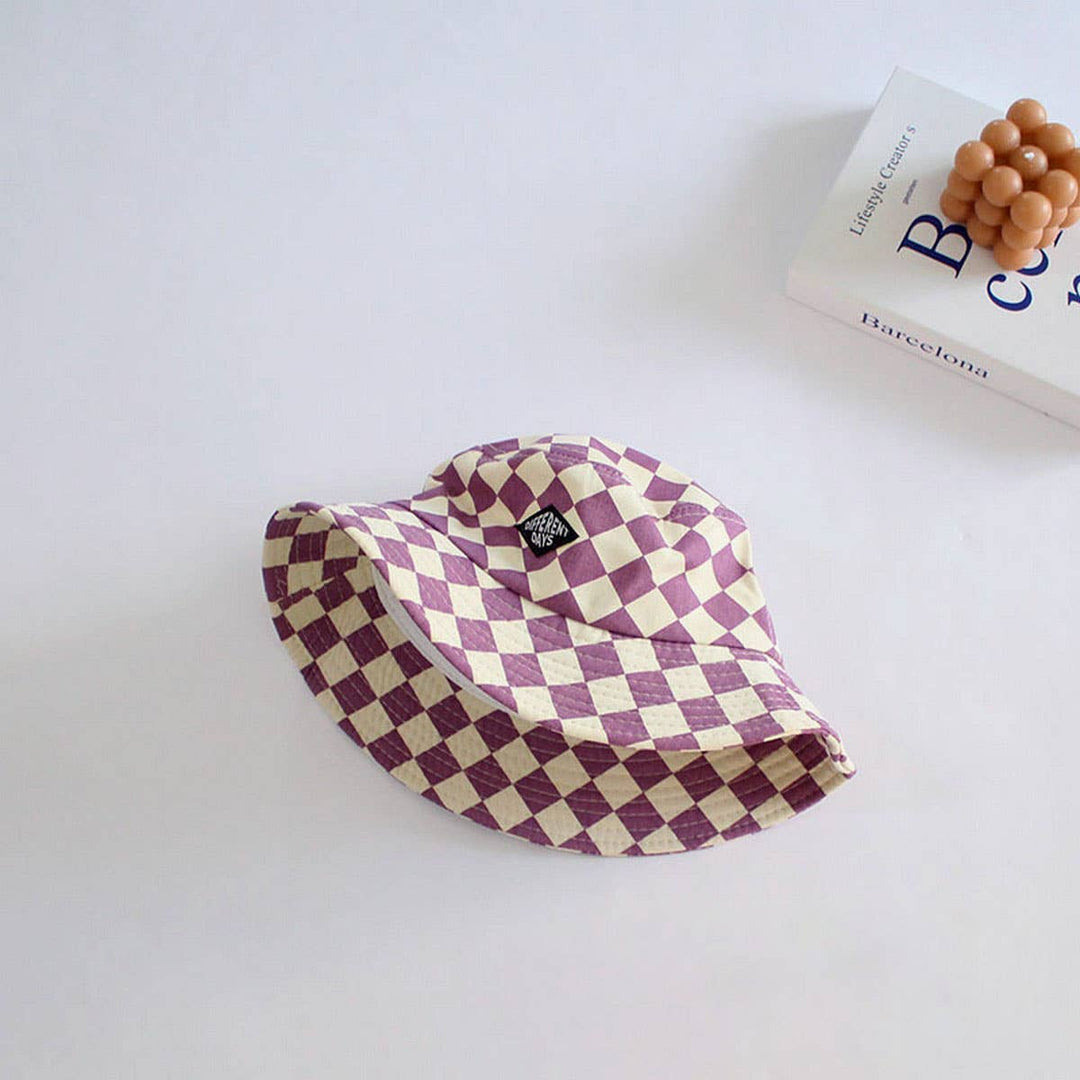 KID'S CHECKERBOARD BUCKET HAT
