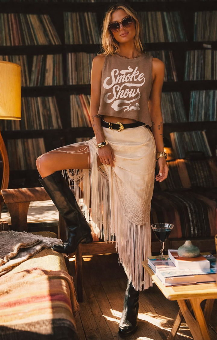 Smoke Show Muscle Crop Tee
