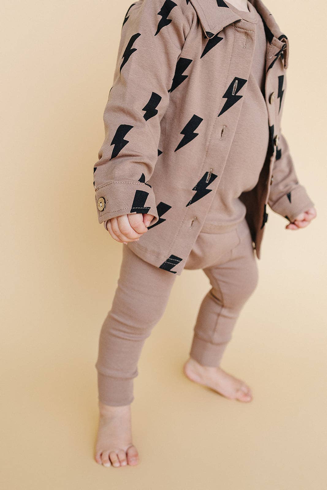 Baby & Kids Fall Clothing Cotton Shacket | Mocha Bolts: 2T